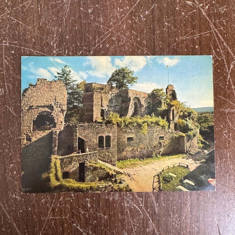 Siekengen Castle Hohenbourg Castle medieval castle Northern France Postcard